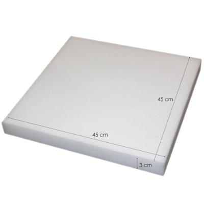 Perlarara Gomma Piuma per Imbottiture Cuscini Divani Sedie Pallet Imbottitura 45x45x3 cm Anche a Metro