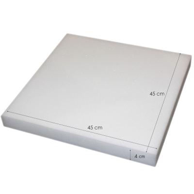Perlarara Gomma Piuma per Imbottiture Cuscini Divani Sedie Pallet Imbottitura 45x45x4 cm Anche a Metro_