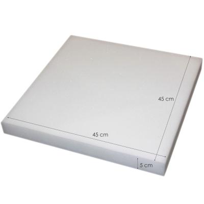 Perlarara Gomma Piuma per Imbottiture Cuscini Divani Sedie Pallet Imbottitura 45x45x5 cm Anche a Metro_