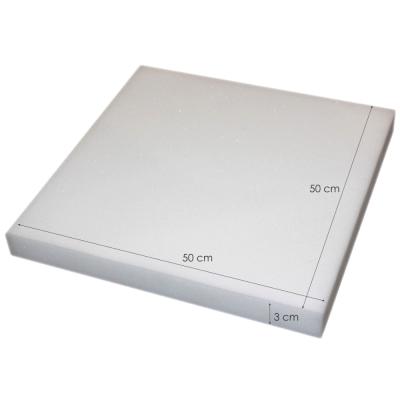 Perlarara Gomma Piuma per Imbottiture Cuscini Divani Sedie Pallet Imbottitura 50x50x3 Anche a Metro