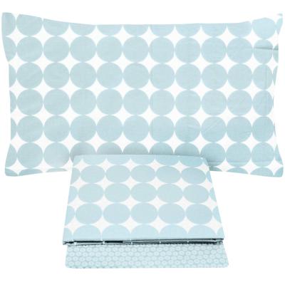 Tag House Completo letto Matrimoniale in Cotone con Lenzuolo copriletto Pois double face