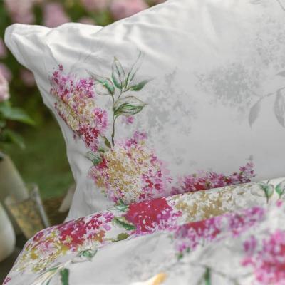 Galizzi Parure Copripiumino Letto Matrimoniale, Lillibeth  Paradise pink, Percalle di Cotone Sacca e federe con volani_