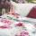 Galizzi Parure Copripiumino Letto Matrimoniale, Lillibeth Paradise pink, Percalle di Cotone Sacca e federe con volani