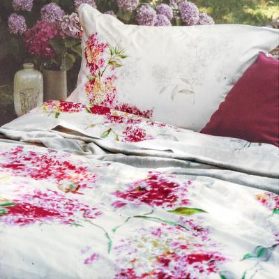 Galizzi Parure Copripiumino Letto Matrimoniale, Lillibeth Paradise pink, Percalle di Cotone Sacca e federe con volani