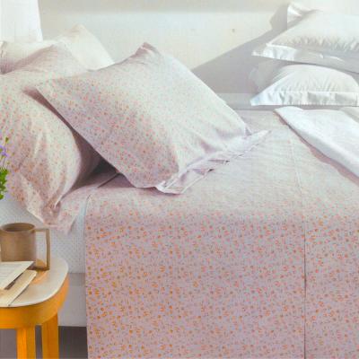 Mirabello Completo Letto Matrimoniale Percalle di puro Cotone Rose Mignon 03N Rosa
