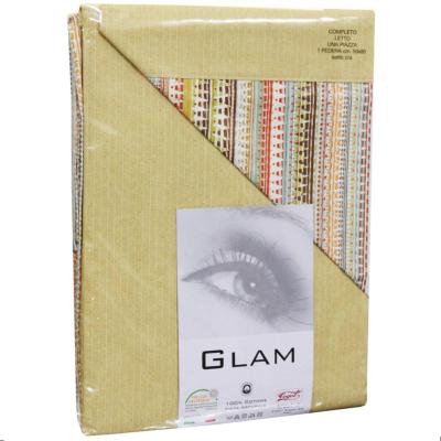 Cogal Completo Letto Singolo Cotone, Glam Lenzuolo sopra, sotto con angoli e federa_