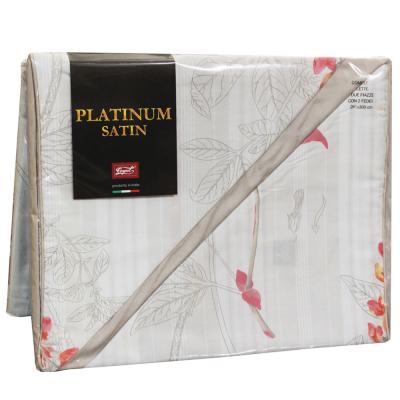 Cogal Completo Letto Matrimoniale Puro Raso di Cotone, Premium 6175 Promo_