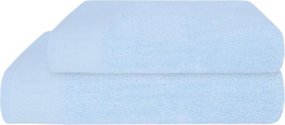 Perlarara Set Asciugamani 1+1 Viso e Mani Tinta Unita Cielo 225