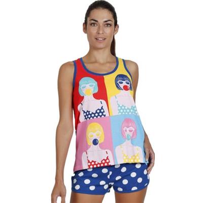 Gorjuss Santoro Multicolor - Pigiama 2 Pezzi Canotta + Pantaloncino Taglia L_