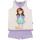 Gorjuss Santoro Little Duck Viola - Pigiama 2 Pezzi Canotta + Pantaloncino Bambina 6 Anni