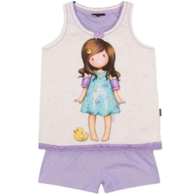 Gorjuss Santoro Little Duck Viola - Pigiama 2 Pezzi Canotta + Pantaloncino Bambina_