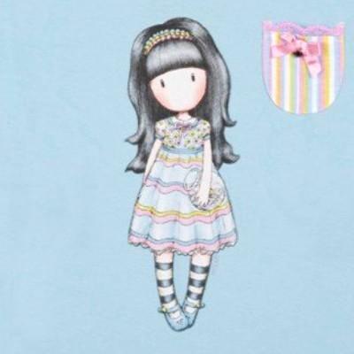 Gorjuss Santoro And all things nice Turchese - Pigiama 2 Pezzi T-shirt + Pantaloncino Bambina_