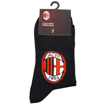 Milan Calzini Corti Bambino Ragazzo 601 Taglia 31/34 Nero