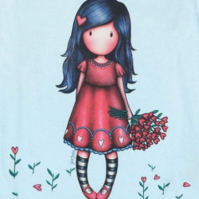 Gorjuss Santoro Cuoricini - Pigiama lungo in cotone stampato - 4 Anni_