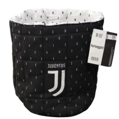 Juventus Sacco trapuntato Portaoggetti portapane in cotone_