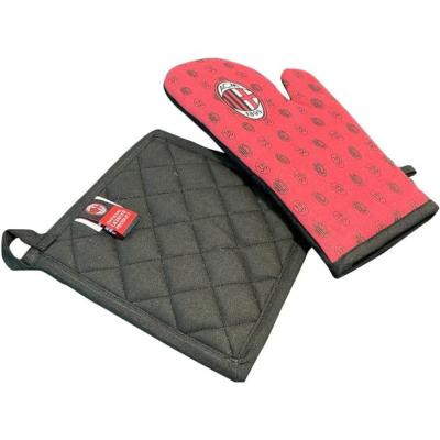 Milan Set Barbecue Guanto da forno e Presina in Cotone_