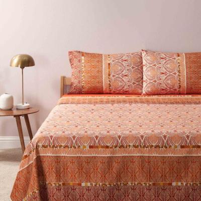 Bassetti Completo Letto Con Balza Copriletto Matrimoniale in cotone Nairobi R1_