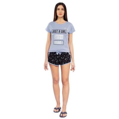 Pigiama Corto Donna Cotone Chaos Avio Maglia mezza manica e Pantaloncino Taglia XL_