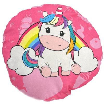 Unicorno Cuscino Arredo Unicorno Sagomato Tondo N193