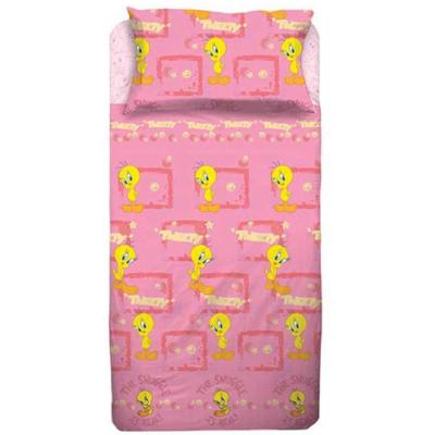 Warnet Bros Completo Lenzuola Looney Tunes Titti in Cotone Singolo R130