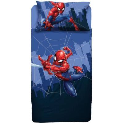 Marvel Completo Lenzuola Spiderman in Cotone Singolo P972_