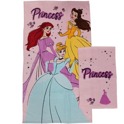 Disney Asciugamano Viso e Ospite Principesse in Spugna di Cotone