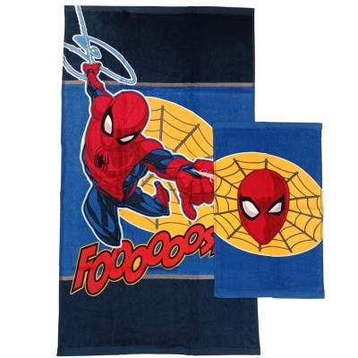 Marvel Asciugamano Viso e Ospite Spiderman in Spugna di Cotone_