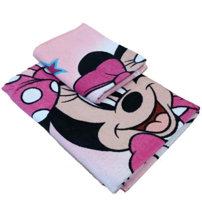 Disney Asciugamano Viso e Ospite Minnie in Spugna di Cotone_
