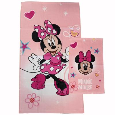 Disney Asciugamano Viso e Ospite Minnie in Spugna di Cotone_