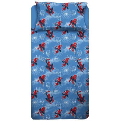 Marvel Completo Lenzuola Spiderman in Cotone Piazza e Mezza R235_