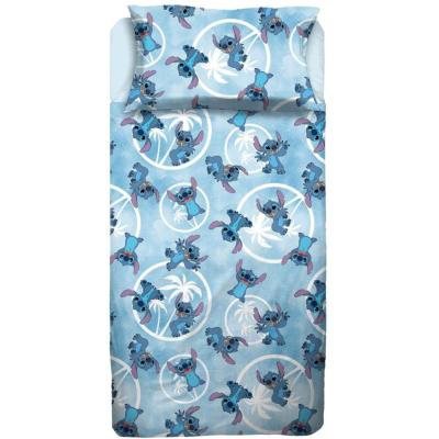 Disney Completo Lenzuola Lilo & Stitch  in Cotone Piazza e Mezza R297_