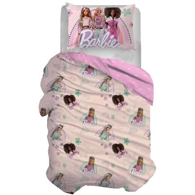 Barbie Parure Copripiumino Singolo in Cotone R488_