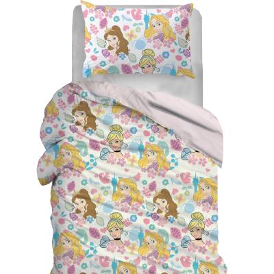 Disney Parure Copripiumino Singolo Principesse in Cotone R927