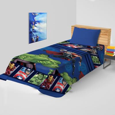 Marvel Copriletto / Panamino Avengers in Cotone Singolo R692_