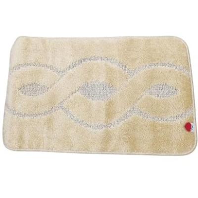 Perlarara Tappeto Bagno Infinity 50X80 Cm In Cotone Beige_