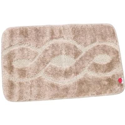 Perlarara Tappeto Bagno Infinity 50X80 Cm In Cotone Tortora_
