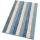 Perlarara Tappeto Bagno Stripes 55X110 Cm In Cotone Celeste