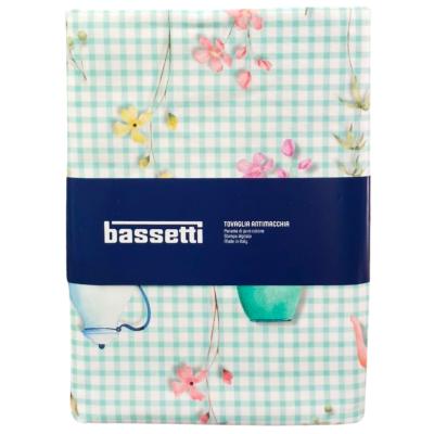 Bassetti Tovaglia in Panamino di puro Cotone Antimacchia Te oolong T1 140x180 cm_