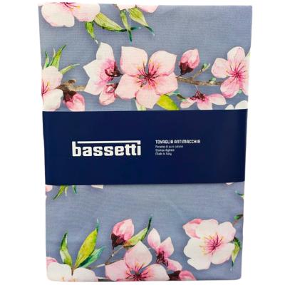 Bassetti Tovaglia in Panamino di puro Cotone Antimacchia Peach Blossom B1 140x220 cm_
