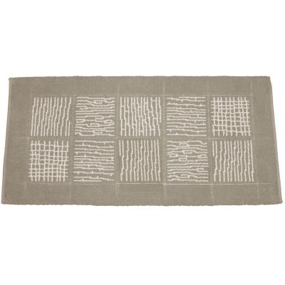 Perlarara Tappeto Bagno Savana 65X140 Cm In Cotone Tortora Savana_
