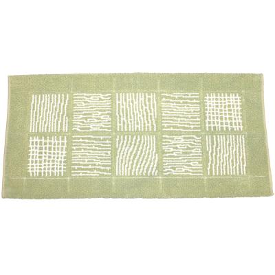 Perlarara Tappeto Bagno Savana 65X140 Cm In Cotone Verde Savana_