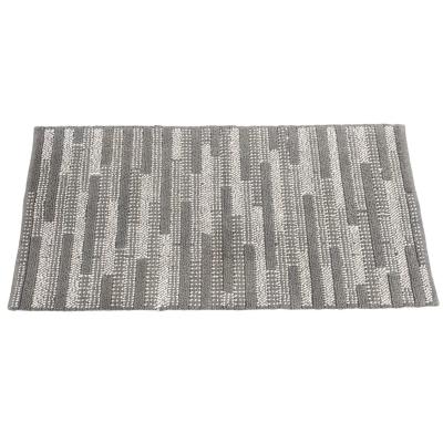 Perlarara Tappeto Bagno Salima 55X110 Cm In Cotone Grigio Salima_