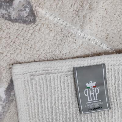 Perlarara Tappeto Bagno Rockstar 50X80 Cm In Cotone Panna_