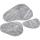 Perlarara Parure 3 pezzi Tappeto Bagno Rock 65X130 Cm In Cotone Visone