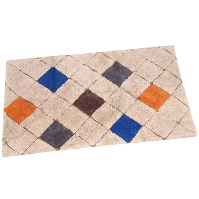 Perlarara Tappeto Bagno Rainbow 55X100 Cm In Cotone Beige_