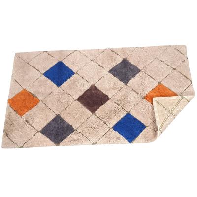 Perlarara Tappeto Bagno Rainbow 55X100 Cm In Cotone Beige_
