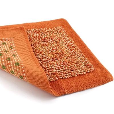 Perlarara Tappeto Bagno One 70X150 Cm In Cotone Arancio_