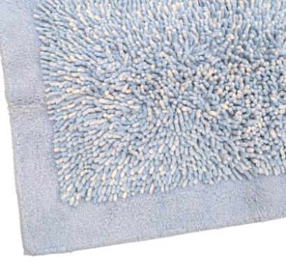 Perlarara Tappeto Bagno One 50X80 Cm In Cotone Azzurro_