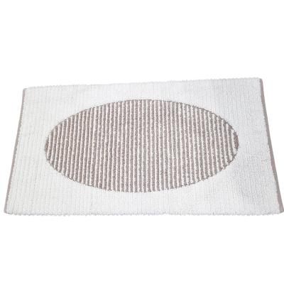 Perlarara Tappeto Bagno Noah 55X110 Cm In Cotone Beige
