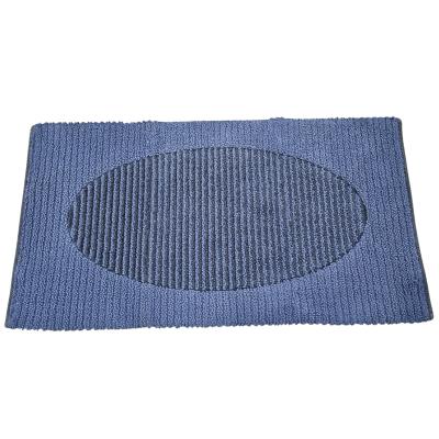 Perlarara Tappeto Bagno Noah 65X130 Cm In Cotone Blu_